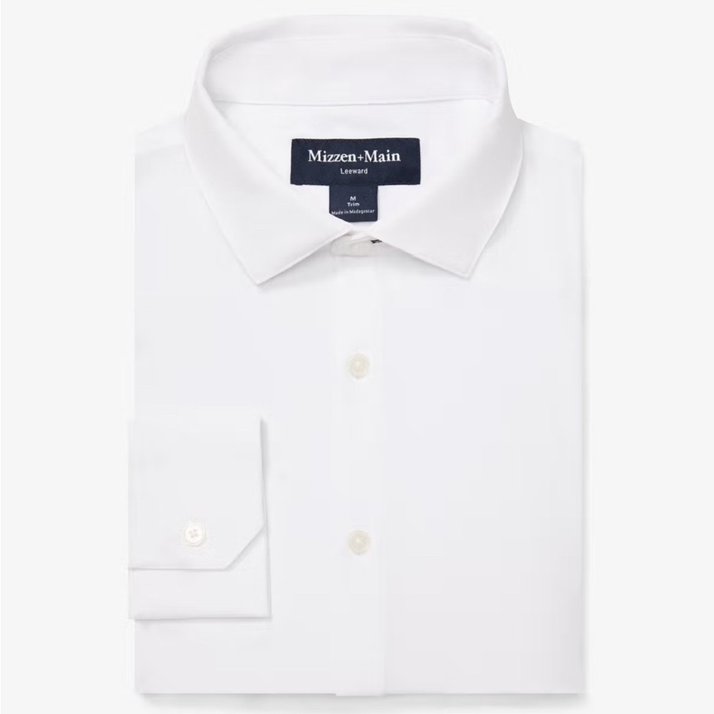 Mizzen+Main Leeward White Dress Shirt